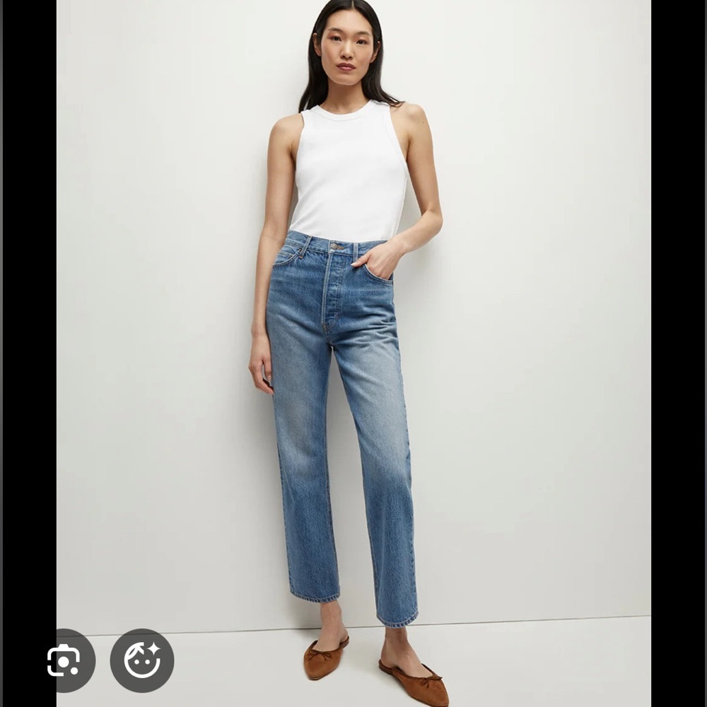 Veronica Beard Daniela Straight Leg Ankle Jeans